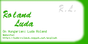 roland luda business card